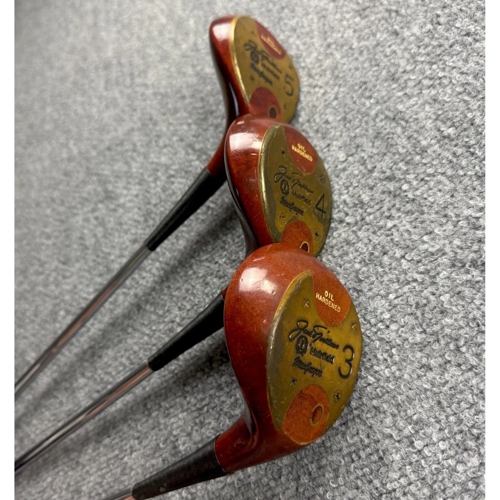 MacGregor Jack Nicklaus Muirfield Persimmon Woods Set 3-4-5 | Oil Hardened | RH